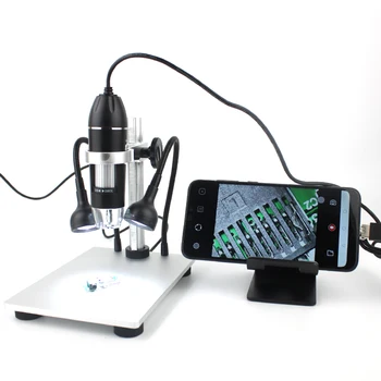 1600X 1000X USB Digitālais Mikroskops Elektronu Mikroskopi Tālummaiņas Kameru Lupa ar Alumīnija Lifts Stāvēt elektronisko lodēšanu