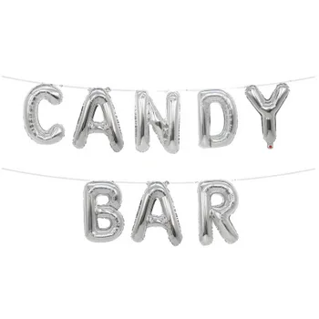16inch Candy Bar Folijas gaisa Balons, Dzimšanas dienas svinības Iesaistīšanās Kāzu Galda Līgavas Duša, Bērnu Dušas Banner Dekoru Piederumi