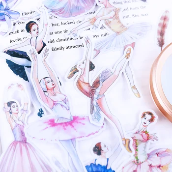 19pcs/14pcs Baleta meitene uzlīmes/Scrapbooking Uzlīmes /Dekoratīvas Uzlīmes /DIY Kuģiem, Foto Albumi,