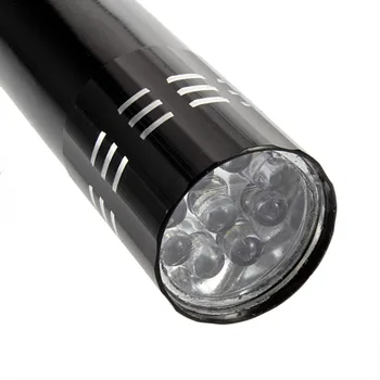 1gb 9 LED Alumīnija Classic Zibspuldzes Lampas Avārijas Kempings Mazo Lukturīti karstā pārdošanas