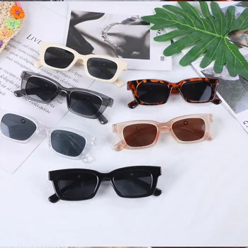 1gb Jaunas Unisex Taisnstūra Vintage, Saulesbrilles Ir 2021. Modes Dizaina Retro Saules Brilles Sieviešu Dāma Briļļu Cat Eye Gadījuma Aizsargbrilles