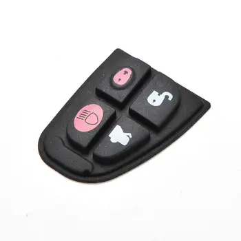 1GB Karstā Pārdot Augstas Kvalitātes Melnās 4 Pogu Gumijas Pad Tālvadības Atslēgu Fob Nomaiņa Jaguar S X XJ XK TIPS
