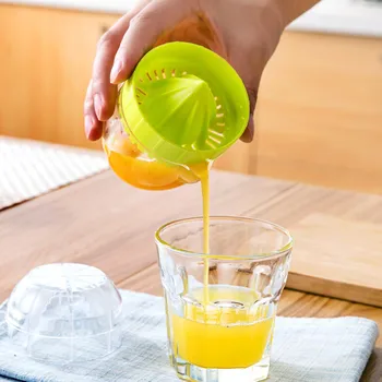 1gb Mini Manuāla Rokas Citrusaugļu sulu Spiedi, Oranža Plastmasas Squeezer Citrona Augļu Nospiediet Sula