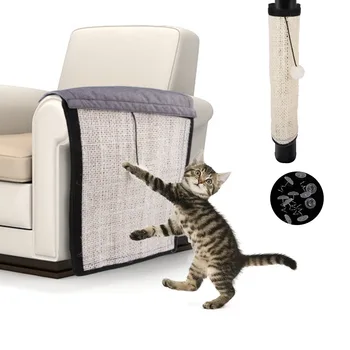 1GB Pet Kaķis Nesaskrāpē Tāfeles Radošo Jaunu Produktu Kaķis Slīpēšanas Raust Sizala Kaķis Nesaskrāpē Pad Dīvāns Aizsargs
