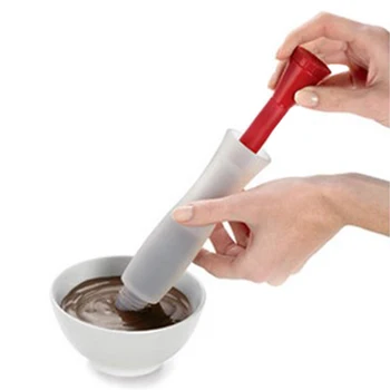 1gb Pārtikas Rakstīšanas Pildspalva Mīklas Krējums Šokolāde Dekorēšanai Šļirču-Silikona Plāksnīte, Krāsas Pildspalvu Kūka, saldējums Virtuves Piederumi