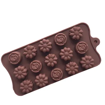 1GB Silikona Veidnē Šokolādes Pelējuma Pomādes Patisserie Candy Bar Veidnes Kūka Režīmā Apdare, Virtuves Cepšanas Veidnē 50N
