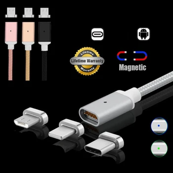 1M 2M 2.4 USB Type C IOS Android Micro USB Magnētisko Kabeli USB C Ātru Lādētāju, Lādēšanas iOS X 8 7 Samsung S7 S8 S6, Ņemiet vērā, 8