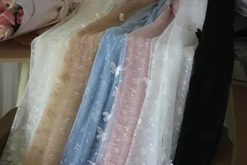 1meter 3Dl tauriņš auduma Mūzikas ņemiet vērā, mežģīnes auduma DIY kāzu kleitu piederumi