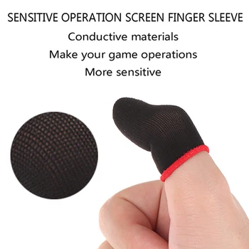 1pair Mobilās Spēles Pirkstu Cimdi Spēlētājs Sweatproof Anti-slip Touch Screen Pirkstu Uzmava Elpojošs Spēļu Pirkstu Vāciņu