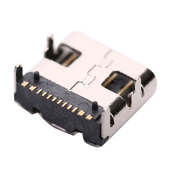 1pc 16 Pin SMT Ligzda Savienotājs Mikro USB Type C 3.1 Sieviešu Izvietošanu SMD DIP Par PCB Dizains, DIY Augsts Tekošā Maksas