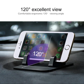 1PC Automašīnas Turētājs Atbalsts Mobilo Tālruni, GPS Mīksta Silikona Anti-slīdēšanas Paklājiņš Galda Statīvs IPhone 7X8 Samsung 9. Piezīmi Automašīnas Turētājs