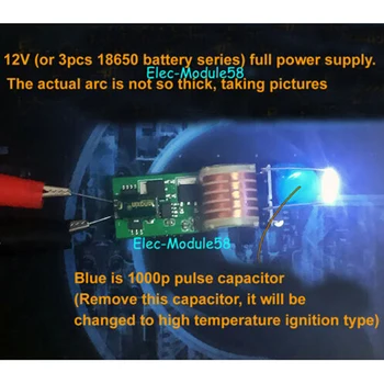 1PC DC 5V-12V 15KV augstsprieguma Ģenerators Step up Inverter Arc Aizdedzi Spole Modulis
