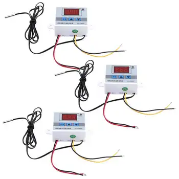 1pc Digitālais Temperatūras regulators Termostata Kontroles Slēdzis ar Zondi Sensors Elektriskais Termostats Kontrolieris
