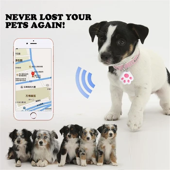 1PC GPS Tracker Pet Cat Suns Mini Anti-Zaudēja Tālvadības Tālruni Ērti, Ūdensnecaurlaidīgi Bluetooth-compatibal atrašanās vietas Piederumi