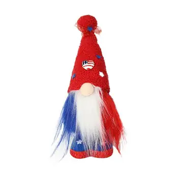 1PC Jaunu Amerikāņu Neatkarības Diena Anonīma Lelle Statuetes Amerikāņu Gnome Prezidenta Vēlēšanu Apdare Tēvijas Ornaments