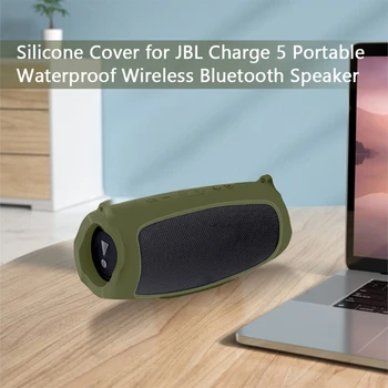 1pc Kabata, Piedurkņu Silikona Gadījumā Segtu Aizsardzības Ādu Ar Siksnu Karabīne par -JBL Maksas 5 Bluetooth Skaļrunis