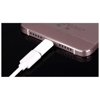1pc Tips-C Vīriešu Savienotājs Mikro USB 2.0 Sieviešu Android Tālrunis Gumijas Apvalks Otg Adapteri Converter Datu Adapteri