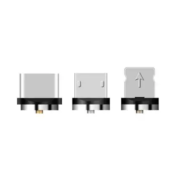 1pc USB Ports Magnētiskie Adapteri Lādētāja Spraudņa Tipam C Micro USB C Ātrās Uzlādes Adapteri Tālrunis Microusb Tipa C Magnēts Lādētāja Kontaktdakšu
