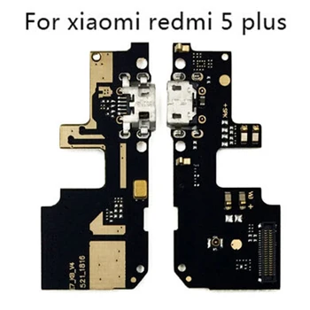 1pc USB Ports Uzlādes Lādētājs Valdes Flex Kabelis Redmi 5 Plus Doks Spraudsavienojumu Ar Mikrofonu Flex Kabelis