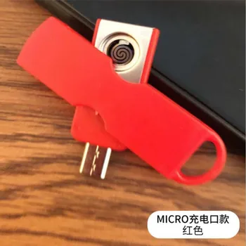 1PC USB TYPEC MIRCO Elektriskā Ceļojumu piepīpētāja Pretvēja Šķiltavas Smēķēšanas Piederumi