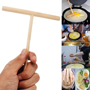 1Pc Ķīnas Specialitāte Rievotās Maker Pankūku Mīklā Koka Izkliedētājs Stick DIY Mājas Virtuves Rīku, Speciāli Piederumi 12*17cm
