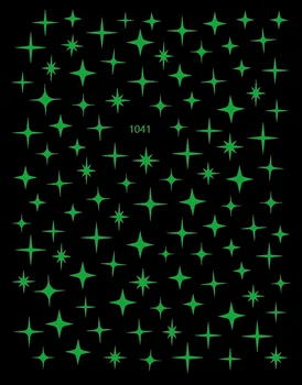1Sheet 3D Gaismas Nagu Uzlīmes Sirds Liesmu Tauriņš Zvaigžņu Mēness Vasarā Dizains, kas Spīd Tumsā Kuģīši Manikīrs Rotājumi