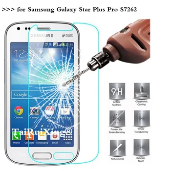 2.5 D 0.26 mm 9H Rūdīts Stikls Screen Protector For Samsung Galaxy Star Pro Plus 7260 Rūdīts Aizsardzības Plēve Priekš Samsung S7262