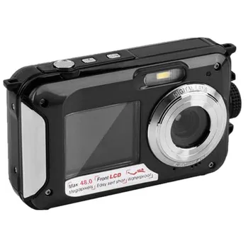 2,7 collu TFT Digitālās Fotokameras Ūdensdrošs 24MP/48MP 1080P Dubultā Ekrāna 16x Digital Zoom Videokamera HD268 Zemūdens Kamera