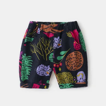 2-7T Vasaras Pludmales Zēnu īsās bikses-Šorti Toddker Bērnu Bērnu Apģērbu Drukāt Mīksti Šorti Zēniem Modes Playa Brīvdienas Džentlmenis Bikses