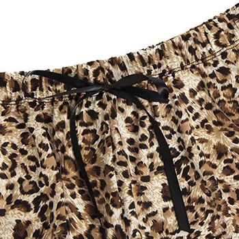 2 Gab./komplekts Jaunu un Seksīgu Sleepwear Uzstādīt Sexy Dāmas Linga Sleepwear Modes Mežģīnes Leopards Drukāt Apakšveļa Un Bikses, Pidžamas Komplekts Sievietēm