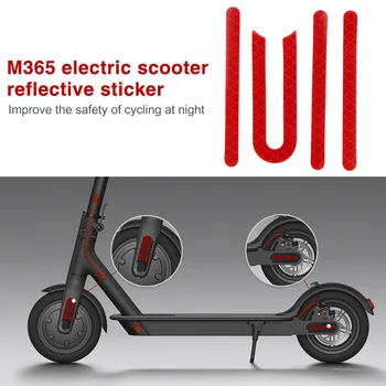 2 Iestatiet Scooter Drošības Brīdinājums Decal Elektriskā Motorollera Atstarojošās Uzlīmes M365 Nakts Drošības Brīdinājuma Uzlīme