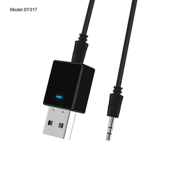 2-in-1 Bluetooth 5.0 Audio Uztvērēju wifi Raidītājs Stereo Bluetooth, AUX RCA, USB, 3,5 mm Jack TV PC Automašīnas Komplektu Bezvadu Adapteri