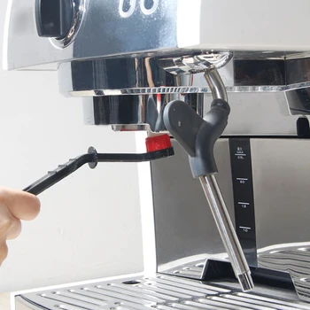 2 in 1 Kafijas Automāts Brush Cleaner ar Karoti, lai Barista Espresso Mašīna Suku Nomaiņa Galvas Kafijas Tīrīšanas Rīks