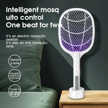 2-in-1 Mosquito Killer 3000V Lampa Elektriskā Bug Zapper Lamatas, USB Uzlādējams Anti Fly Swatter Moskītu Lamatas Kukaiņu Mušas Vasarā