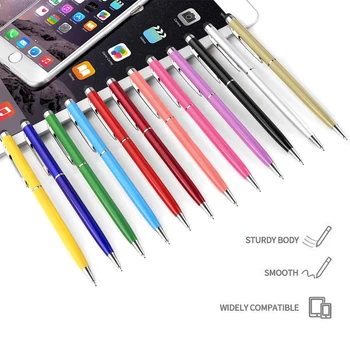 2 in 1 Universal Stylus Pildspalva Ar Lodīšu Pildspalvu Zīmēšanas Tablete Capacitive Touch Ekrāns Pildspalva Android Apple iPad, iPhone, Samsung