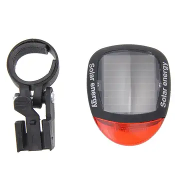 2 LED Sarkans Bike Velosipēdu Saules Enerģiju Uzlādējami Sarkano Asti Aizmugurējās Gaismas MTB Velosipēds Nakts Izjādes Drošības Brīdinājums Mirgo Aizmugurējie Lukturi