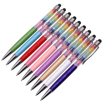 20 Gab Multicolor Ūdens Vafeļu Pildspalvas Lodīšu Pildspalvas Metāla Lodīšu Pildspalvu Radošās Rakstīšanas Pildspalva Mācību Kancelejas Piederumi Vairumtirdzniecība