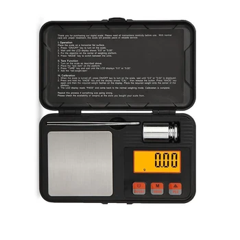 200/0.01 g Rotaslietas Mēroga Mini Augstas Precizitātes Digitālo LCD Kabatas Mērogs Līdzsvaru Virtuve Zelta, Sudraba Rotaslietas, kas Sver