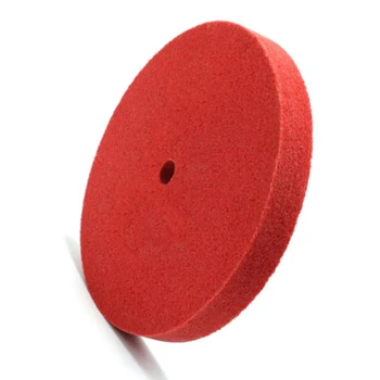 200mm Sarkana Neilona Šķiedras Abrazīvie Slīpēšanas Disku Pulēšanas Riteņu Instrumentu Nomaiņa