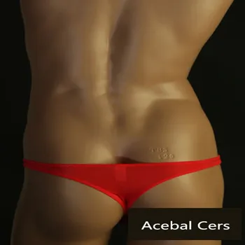 2017 Acebal Ses Vīriešu Apakšveļas Zīmola Pārredzamu Geju un Lesbiešu Kabatas T-Formas un G Virknes Jaunu Vīriešu Universal Veļas