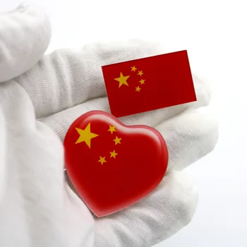 2019 jaunu keychain double-sided Ķīniešu sirds piecu zvaigžņu sarkanā karoga siksniņa keychain cimdi nelielas dāvanas keychain