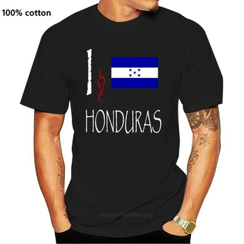 2019 Karstā Pārdošanas kokvilnas HONDURASA es Mīlu Kultūras Karogu, T KREKLS, t-veida, Tee krekls