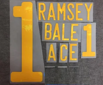 2020. gadā Velsā Nameset BALE RAMSEY Drukāšanas Pielāgot Aany Nosaukums Numuru Futbola Plāksteris Žetons