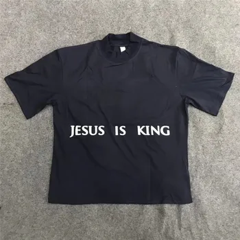 2020ss 3D Drukāšanas Kanye Jēzus ir Ķēniņš Čikāgas Glezna T Krekls Vīriešiem, Sievietēm Labākās kvalitātes Kanye West Tees T-Krekli
