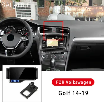 2021Hot Auto Smart Electric Mobilā Tālruņa Turētājs VW Golf 2016 2017 2018 2019 Gaisa Vent Mount Clip Mobilo sakaru Stāvēt