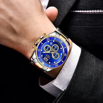 2021LIGE Vīriešu rokas Pulksteņi Jauna Modes Sporta Nerūsējošā Tērauda Datums Pulkstenis Gaismas Ūdensizturīgs Kvarca rokas Pulkstenis Relogio Masculino Reloj