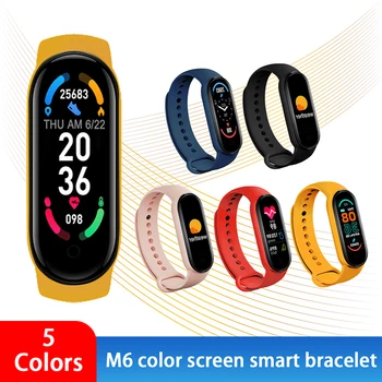 2021New Mi Grupa 6 Sporta Aproce Vīrietis/Sieviete, Sirdsdarbības Fitnesa Tracker Bluetooth 4.0 Krāsu Ekrāns Smart Joslā 5 Krāsu Aproce