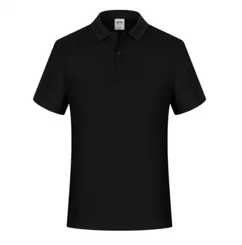 2021New Vasaras Polos Krekls Vīriešiem Gadījuma vienkrāsainu Kokvilnas ar Īsām Piedurknēm Polo krekls Elpojošs