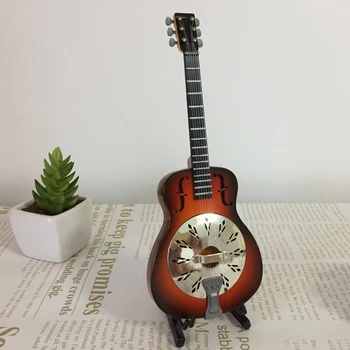 20cm Miniatūras Koka Elektriskā Basa Ģitāra, Mūzikas Instrumentu Modelis 1/6 Rīcības Figūriņas Namiņš Piederumi