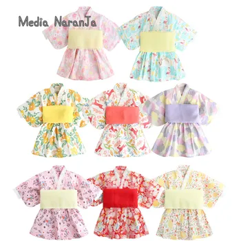21 Pavasara/vasaras jaunā un iespiests yukata kleita Japāņu stila meitene apģērbs